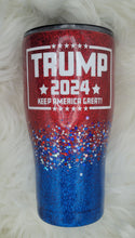 Load image into Gallery viewer, Red White and Blue Trump 2024 Tumbler

